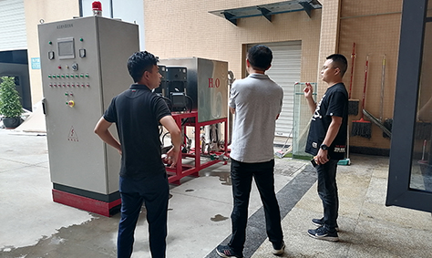北京一檔案館負責人蒞臨我司考察高壓細水霧滅火系統